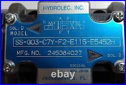 SS-G03-C7Y-F2-E115-E5452H Hydrolec Directional Valve For Hydraulic Power Unit