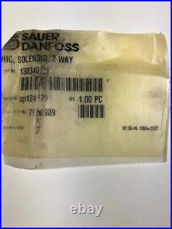 Sauer Danfoss CP12459 Hydraulic HIC, Solenoid, 2 Way 322840 12VDC 223312 R1