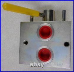 Shoemaker 8375 Hydraulic Directional Valve Block 6168 3/4-16 2 to 4 Port 49-25