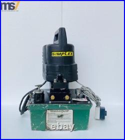 Simplex Type 3320f Electric Hydraulic Pump/ Power Pack With 4-way Valve 230v