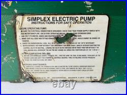 Simplex Type 3320f Electric Hydraulic Pump/ Power Pack With 4-way Valve 230v