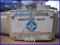 Sperry Vickers Hydraulic Directional Valve Pilot Valve 120V Coil Two Stage
