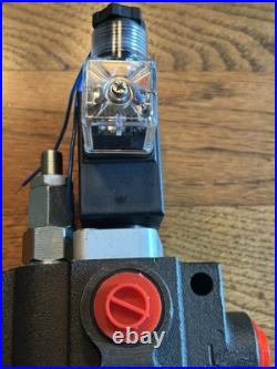 Spool Solenoid 12V DC Hydraulic Control Valve Double Acting 13 GPM 3600 PSI New