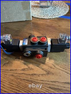 Spool Solenoid 12V DC Hydraulic Control Valve Double Acting 13 GPM 3600 PSI New