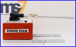 Spx Power Team P460d Hydraulic Hand Pump 4 Way Valve For Double Acting Cylinder