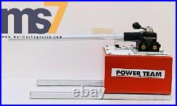 Spx Power Team P460d Hydraulic Hand Pump 4 Way Valve For Double Acting Cylinder