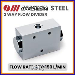 Steel 2 Way Hydraulic Flow Divider, DFL 1-150 L/Min Steel 2 Way Hydraulic Flow Divider, DFL 1-150 L/Min