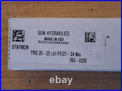 Sun Hydraulic Cartridge Valve DTAF MCN 2 Way N/C Directional Poppet Valve