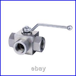 Taixin 3way Hydraulic Ball Valve 3/4 inch NPT Female Hydraulic Valve 5800PSI