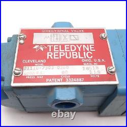 Teledyne Republic 21110-7303-0200 Directional Control Valve, 2-Position 4-Port