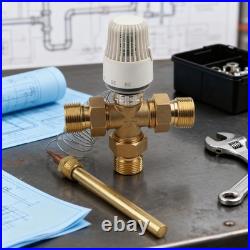 Three Way 1 Inch Hydraulic Diverter Valve with Built In Temperature Sensor