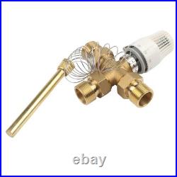 Three Way 1 Inch Hydraulic Diverter Valve with Built In Temperature Sensor