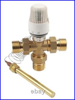 Three Way 1 Inch Hydraulic Diverter Valve with Built In Temperature Sensor