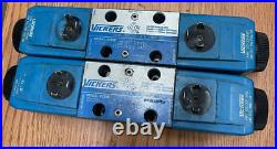 Two Vickers Hm 02-331885 Hydraulic Directional Control Valves