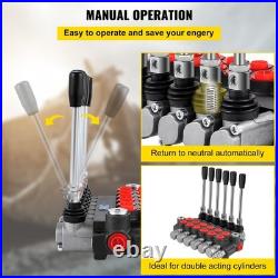 Uimoso Hydraulic Spool Valve, 6 Spool, 11 GPM Flow Control