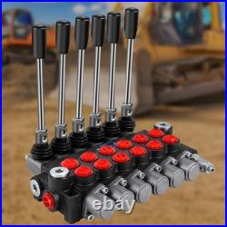 Uimoso Hydraulic Spool Valve, 6 Spool, 11 GPM Flow Control