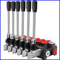 Uimoso Hydraulic Spool Valve, 6 Spool, 11 GPM Flow Control
