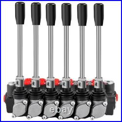 Uimoso Hydraulic Spool Valve, 6 Spool, 11 GPM Flow Control
