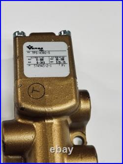 VERSA VALVES TPS-4302-S 4-way Brass Hydraulic Valve 1/4 Ports