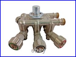 Valve Distributor Block Hydraulic Pneumatic Heavy Duty 8-Way