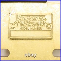 Vickers 2 Way Hydraulic Solenoid Valve 24VDC 3/4-16 8 ORB Vickers 2 Way Hydraulic Solenoid Valve 24VDC 3/4-16 8 ORB