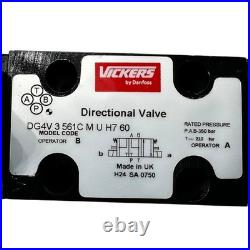 Vickers DG4V3561CMUH760 Hydraulic Valve 350 Bar Directional Valve Danfoss Vickers DG4V3561CMUH760 Hydraulic Valve 350 Bar Directional Valve Danfoss