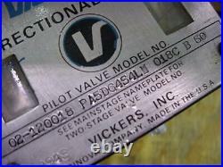 Vickers hydraulic 02-120081 directional solenoid valve PA5DG4S4L-018C-B-60