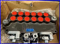 Waltyotur 6-Spool 21GPM Hydraulic Directional Control Valve For Small Tractors