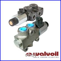 Walvoil 3 Way Solenoid Diverter, 3/8 BSP 24V DC