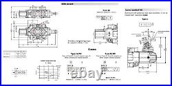 Walvoil DF10/6, 6 Way, 1/2, Lever Control Manual Spool Diverter Valve Hydraulic