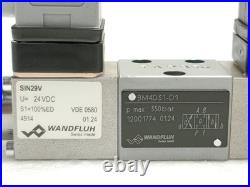 Wandfluh BM4D31-D1 Solenoid Valve NG3 Mini 4/3-Way 350 Bar Hydraulic D31 Spool