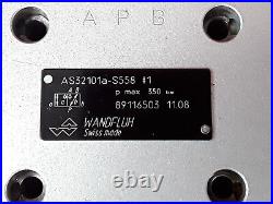 Wandfluh CETOP5 NG10 Hydraulic Seated Directional Valve AS32101A-S55#1 24VDC