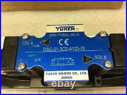 Yuken Kogyo Dsg-01-3c2-a120-70 120v Hydraulic Directional Valve New In Box