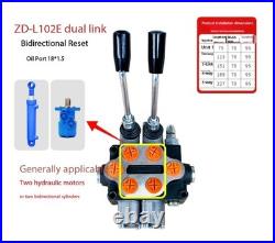 ZD102 Multi-way Valve Manual Two-Way Hydraulic Directional Control Valve